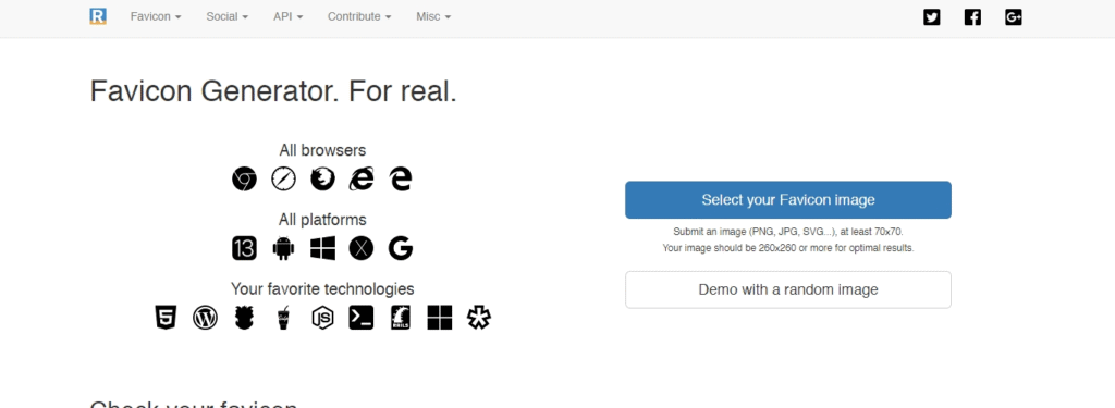 Free Favicon Generators