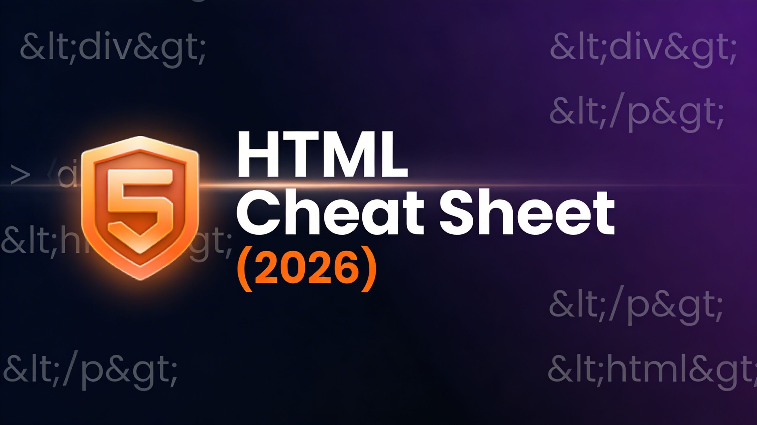 HTML Cheat Sheet