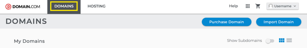 Change a Domain Name