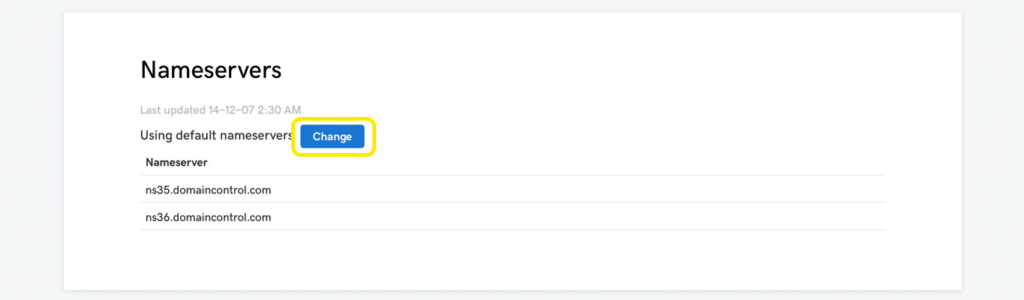 Change a Domain Name