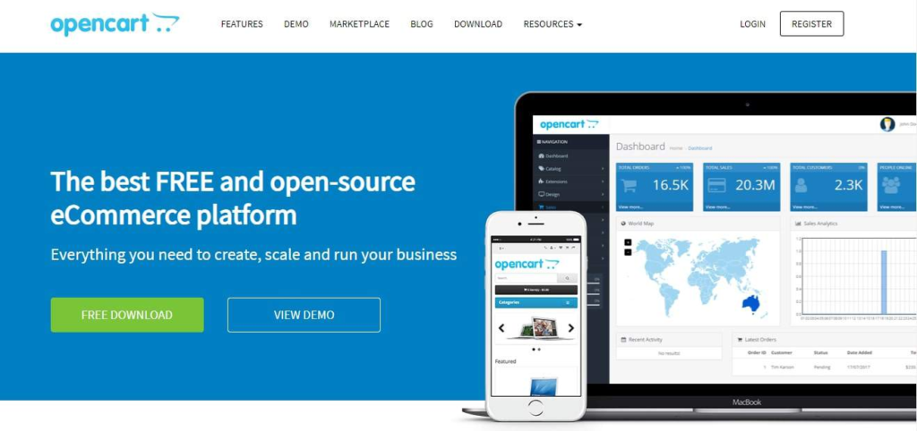 OpenCart - Best E-commerce Platforms